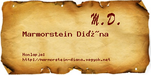 Marmorstein Diána névjegykártya